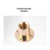 Brass Round Flange T-Type Trapezoidal Screw Nut