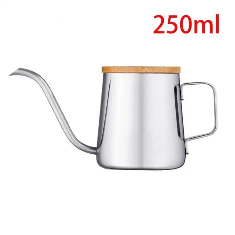 Camping Coffee Pot 250/350ml Gooseneck Spout Stainless Steel Tea Kettle Gooseneck Kettle Outdoor Indoor Coffee Drip Kettle