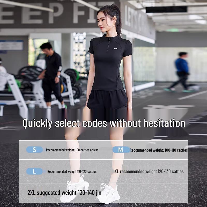 2025 Women's Spring Quick-Dry Sports Set: Short-Sleeve Running, Fitness, Morning Run & Yoga Apparel