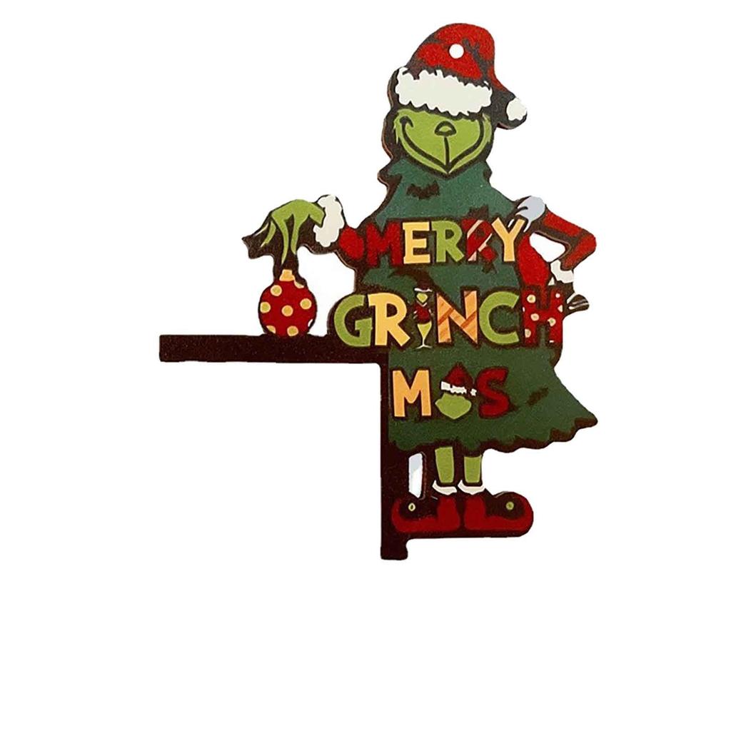 Christmas Wooden Decorations, Merry Christmas Door Corner Decorations. Wooden Sign