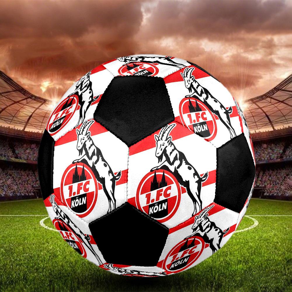 1PC logo FC KÖLN taglia 5 pallone da calcio PrahaPallone da Calcio Indoor Colorato Per Tutte le Età Cucito a Macchina PVC Pronto per la Competizione Resistente Alto Rimbalzo