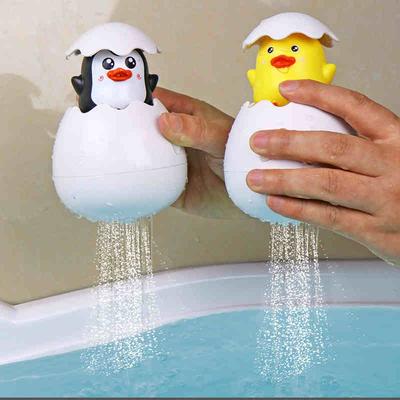 Baby-Badespielzeug-Set, interaktives Wassersprühspielzeug mit schwimmender Ente, Dinosaurier, Pinguin, für Kleinkinder, Kinder, Badezeit, lustiges Lernspielzeug