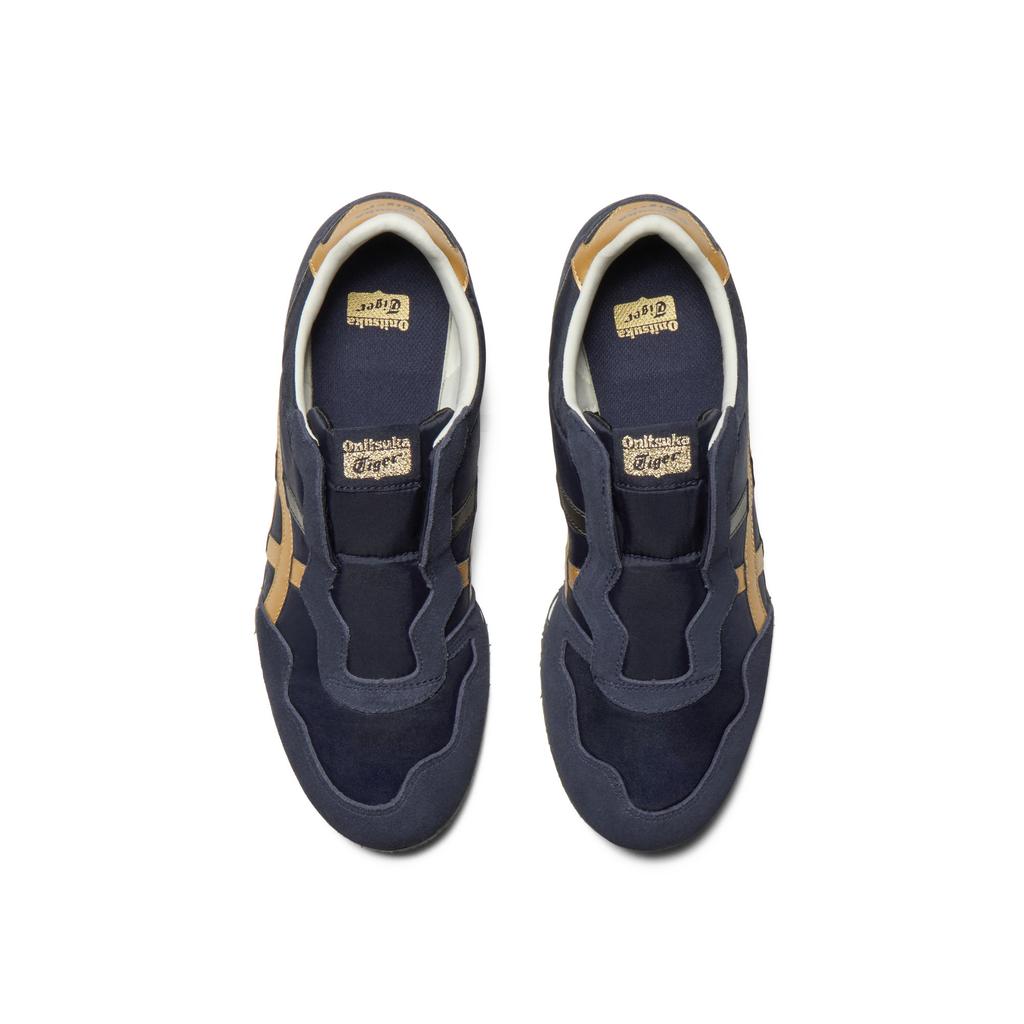 ONITSUKA TIGER Serrano Slip-On Fabric Comfortable Versatile Casual Shoes Unisex Sneaker Dark-Blue 1183C615-400
