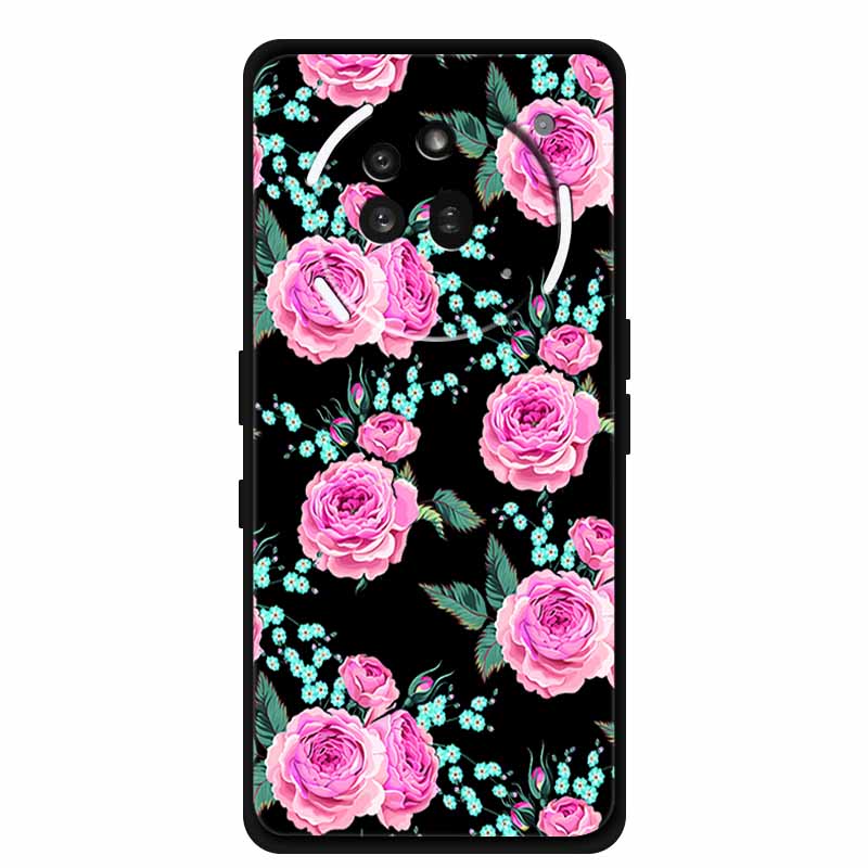 TPU Case For Nothing Phone 3A Pro Case 3 A Pro Funda Soft Black Silicone Back Cover For Nothing Phone3A Pro Cases Coque Cartoon