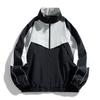 Herren S Vintage Farbblock Stehkragen Locker Lässig Sportjacke