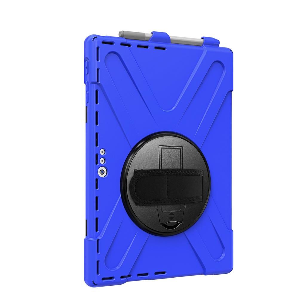 Custodia in Plastica Siliconica con Supporto Girevole a 360°, Cinturino a Mano/Spalla, Impugnatura Maniglia, Cavalletto Stabile per Microsoft Surface Pro