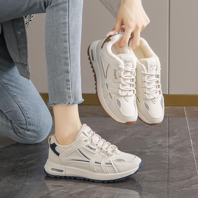 New Winter Velvet Warm Two Cotton Shoes Forrest Gump Dad Sneakers