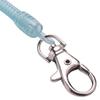A84X-3X Lobster Hook Purple Blue Spring Stretchy Coil Keyring Keychain Strap Rope Cord