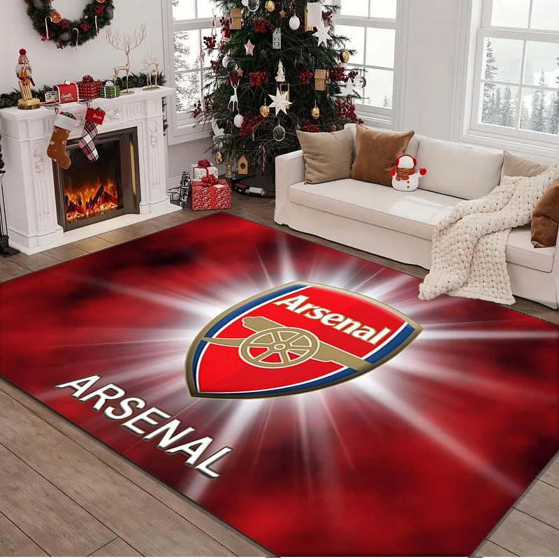 1PC rug Arsenal Football Club Crest Carpet, Chair Rug,Area Rug for Office Bedroom living rooms bedroom, Doormat decor Christmas fan gifts