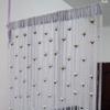 Shiny Door Curtain Room Divider Tassel Window Curtain Rose Flower String Curtain  Home Decor