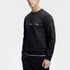Fila Letter Print Fitness Pullover Knit Sweatshirt Men Sweatshirt Deep-Black A11M411210F-BK