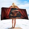 Dinosaur Beach Towel, Dinosaur Towel for Kids Microfiber Bath Towel Poncho Bathrobe,Quick Dry Beach Blanket Sand Proof Towels