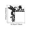 1pc Creative Bird Silhouette Decorative Wall Stickers - Enhance Door Corners and Frames with Iron Art Decoration