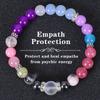 Bohemian Colorful Natural Stone Bracelet Crystal Beads Yoga Stone Wristband 7 Chakras Card Bracelet For Spiritual Wellness