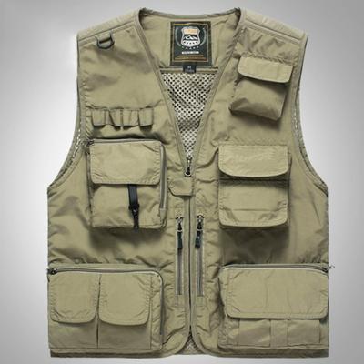 Gilet da pesca Staccabile Tasche multiple Multiuso Morbido Confortevole Traspirante Fori d'aria Giacca Gilet multifunzionale da esterno per viaggio