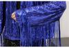 Women's Shiny Sequin Tassel Jacket - European & American Style, Beaded Celebrity Top with Lining