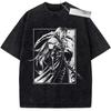 Final Fantasy X Yuna Vintage Washed Oversized TShirt Retro Streetwear Harajuku Style Unisex Couple Tee for All Seasons