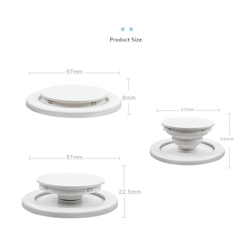 1PC Magnetic Folding Mobile Phone Grip Holder Suction Airbag Bracket Cell Phone Bracket Portable Desktop Lazy Telescopic Bracket