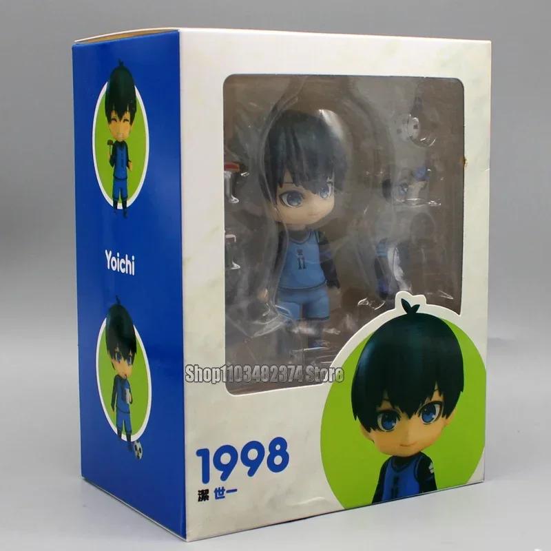 9cm Anime Aixlan Blue Lock Figure Set Rin Itoshio Nendoroid #1998 Yoichi Isagi Doll Nagi Seishiro Figurine PVC Collection Toys