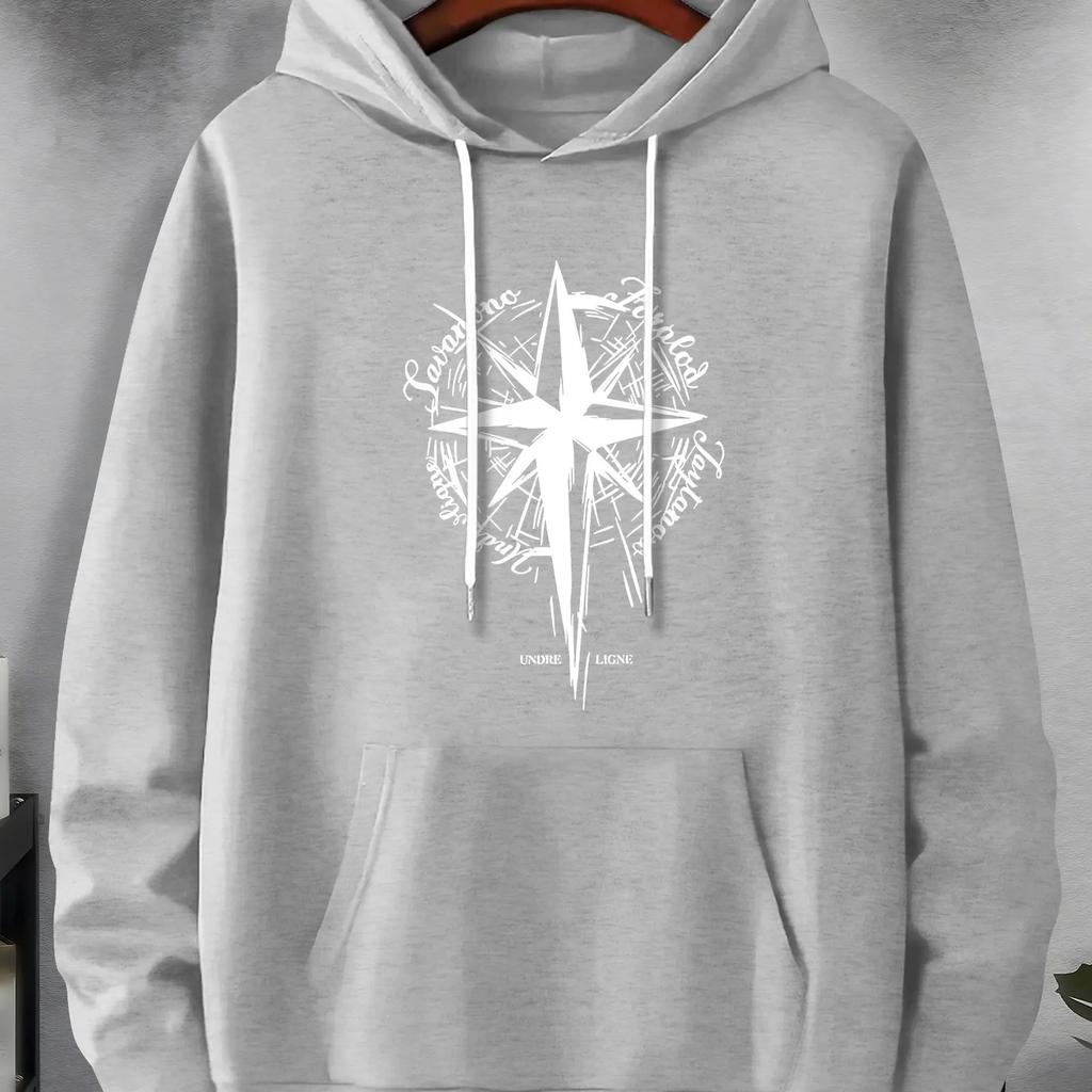 Soft Comfortable Men's Printed Sports Hoodie Versatile Hoodies Sweatshirts Men’s