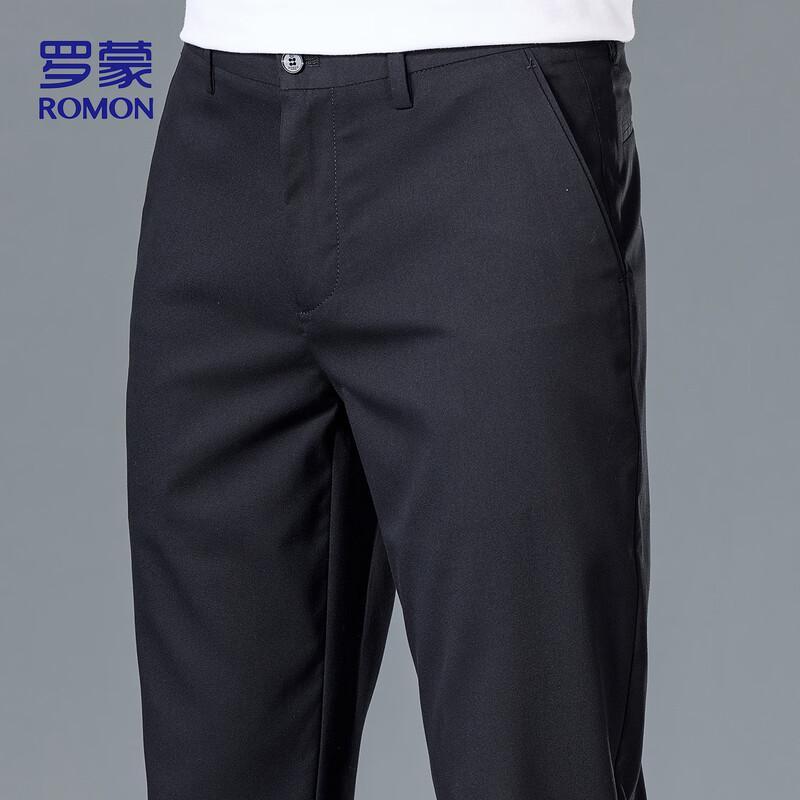 ROMON Men's Straight-Leg Business Casual Pants