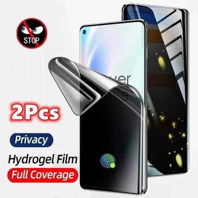 2 Stück Anti-Spionage-Hydrogelfolie für Samsung S23 Ultra S21 S20 S22 Note 20 Ultra Note10 9 S10 Plus S20 Fe S9 S8 Plus Sichtschutz