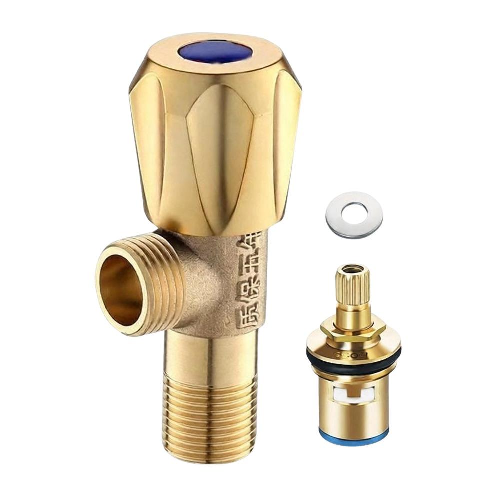 Color Coded Handle Triangle Valve Brass Water Supply Valve New Angle Valve  For Faucet