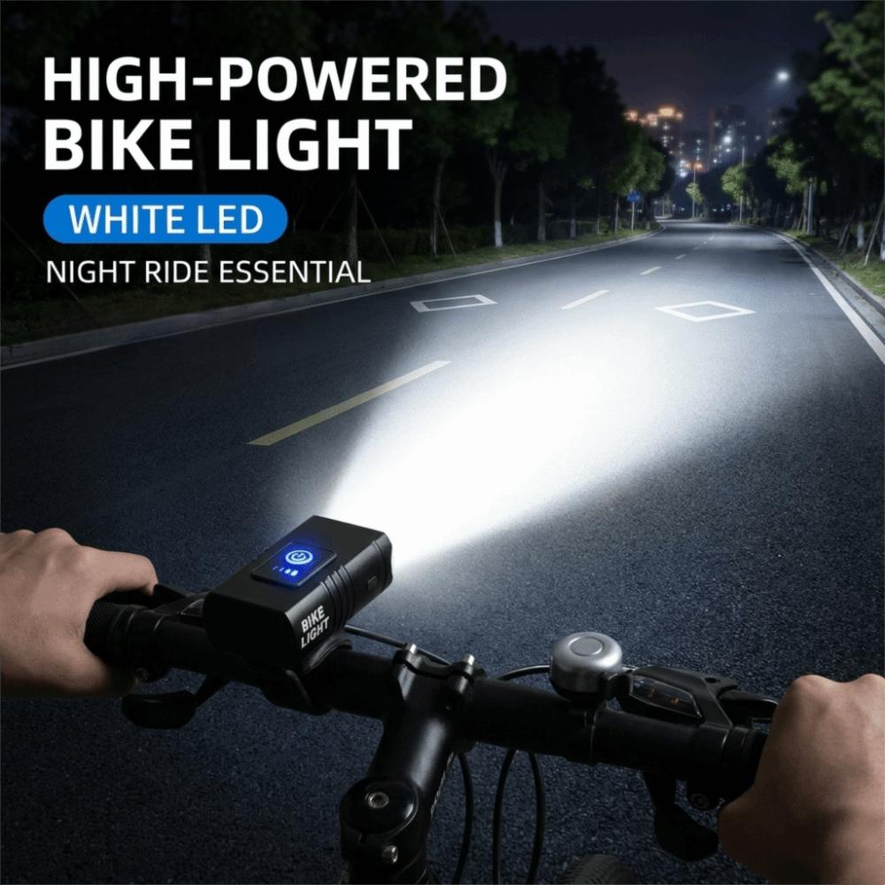 USB Rechargeable LED Bike Front Lamp Waterproof Bike Flashlights Bicycle Headlight Outdoor Cycling