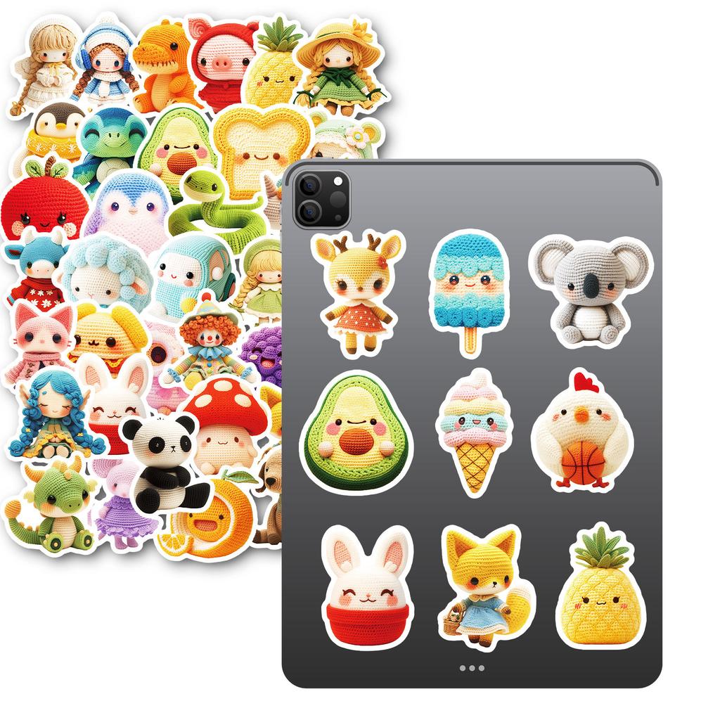 50 Crochet Doll Graffiti Stickers Haruko Interactive Bonus Stickers Decorate Luggage