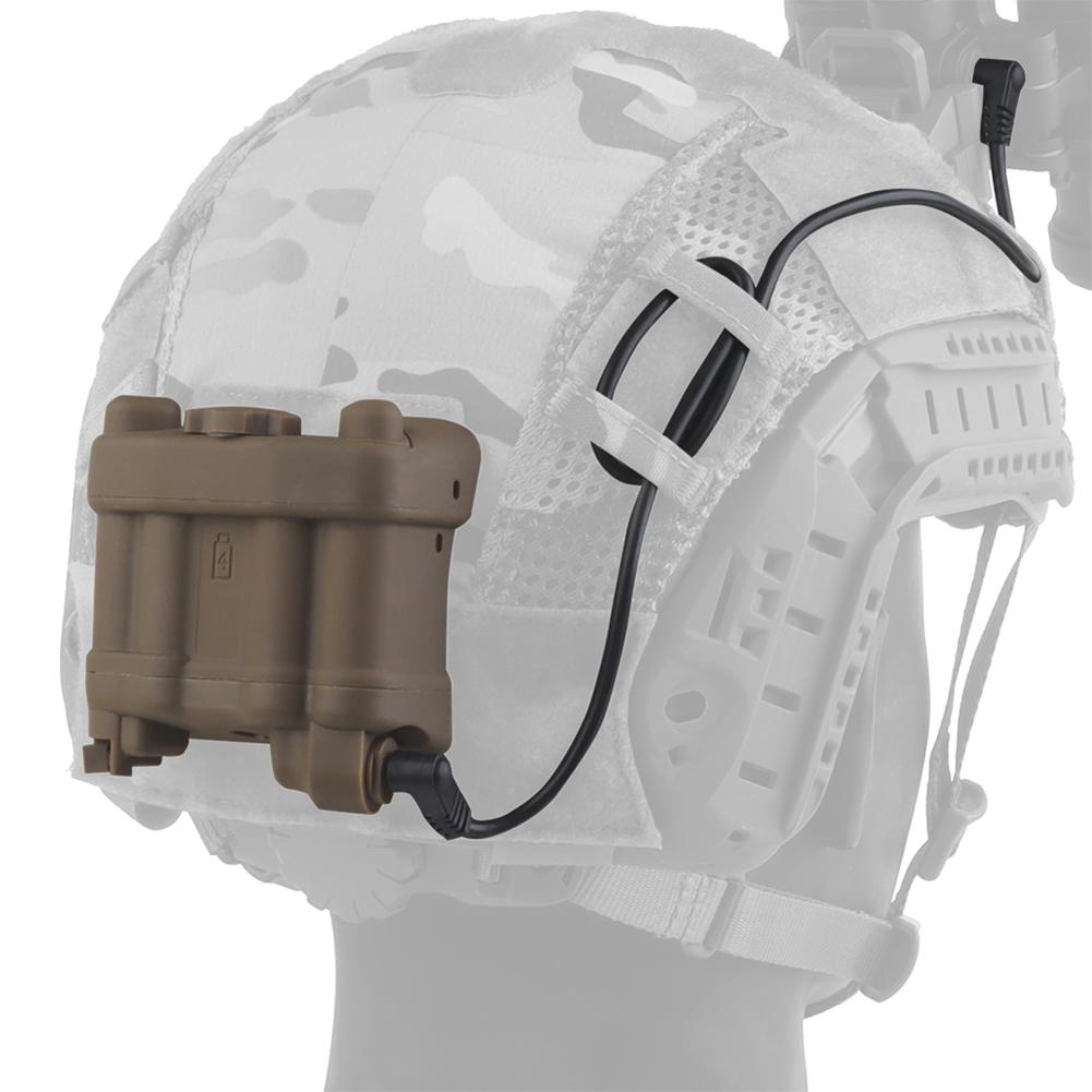 Batteriebox-Haltevorrichtung Dummy-Modell Realistischer Batterieaufbewahrungshalter Pack Helm-Batteriegehäuse Beutel für AN/PVS31