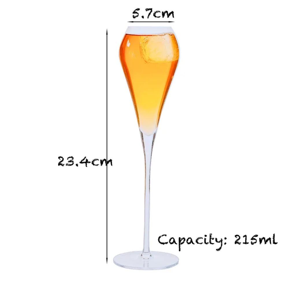 1 PIÈCE Verres Flûtes à Champagne Bordure Or Verres à Cocktail Élégamment Conçus Soufflés à la Main, Sans Plomb, Coupes à Champagne