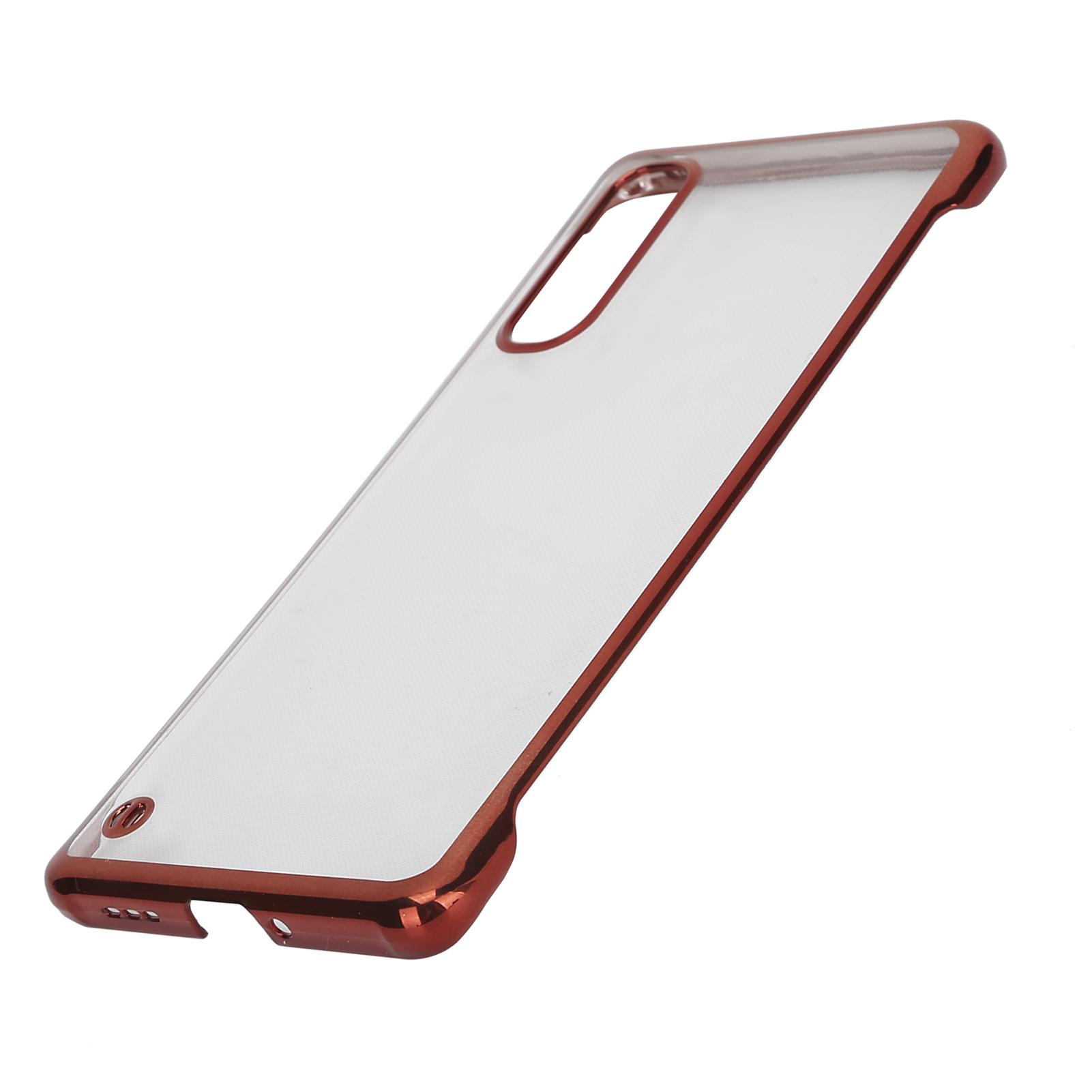 Electroplated Hard PC Phone Case for OPPO RENO3 Pro Half Border Transparent Phone Cover