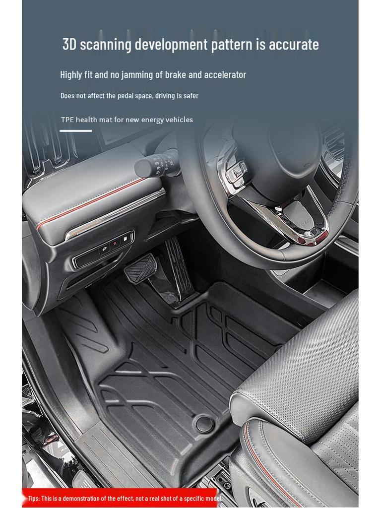 Eco-Friendly TPE Car Floor & Trunk Mats for 25 Trumpchi S7 Models: Dirt-Resistant