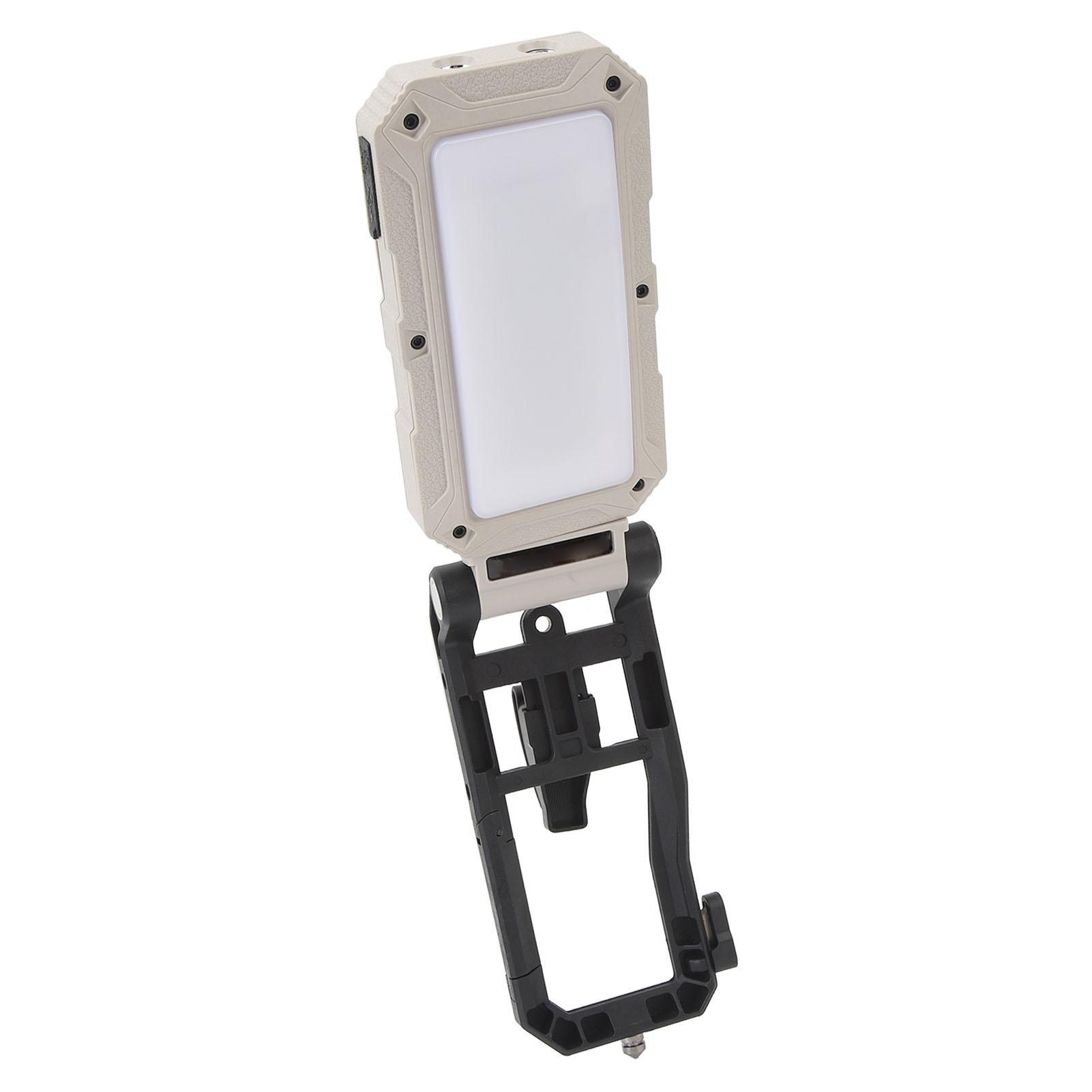 

Магнитный рабочий светильник серо-белого цвета с солнечной батареей, вращающийся на 360 градусов, 800 лм, боковой свет