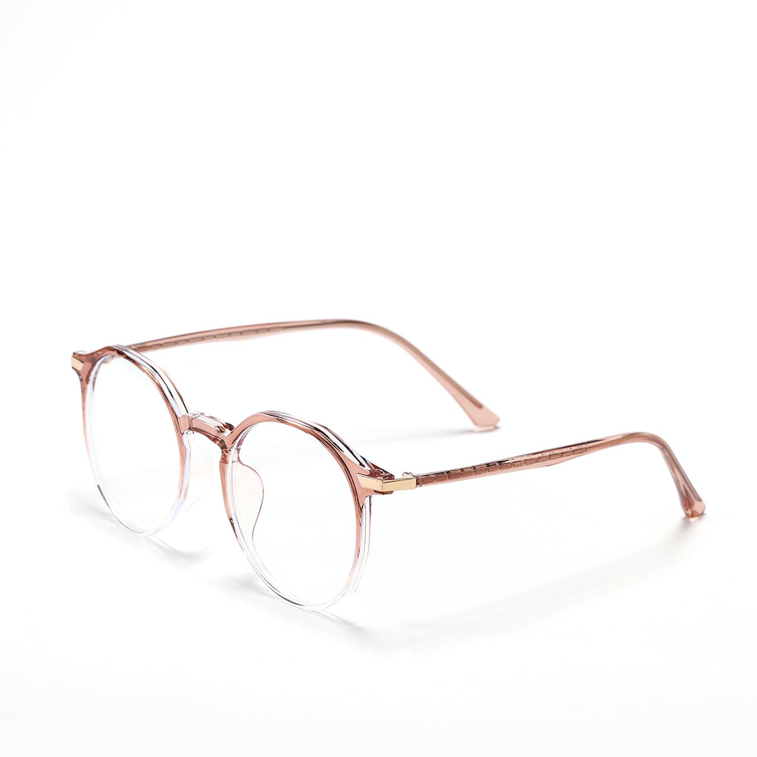 

Очки Tr8907 Полная оправа Нестандартные ретро плоские очки светло-коричневого