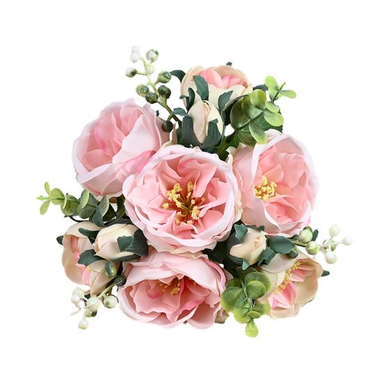 Beautiful Non-fading Decorative Bright Color Home Decoration Fake Rose Living Room Artificial Hibiscus