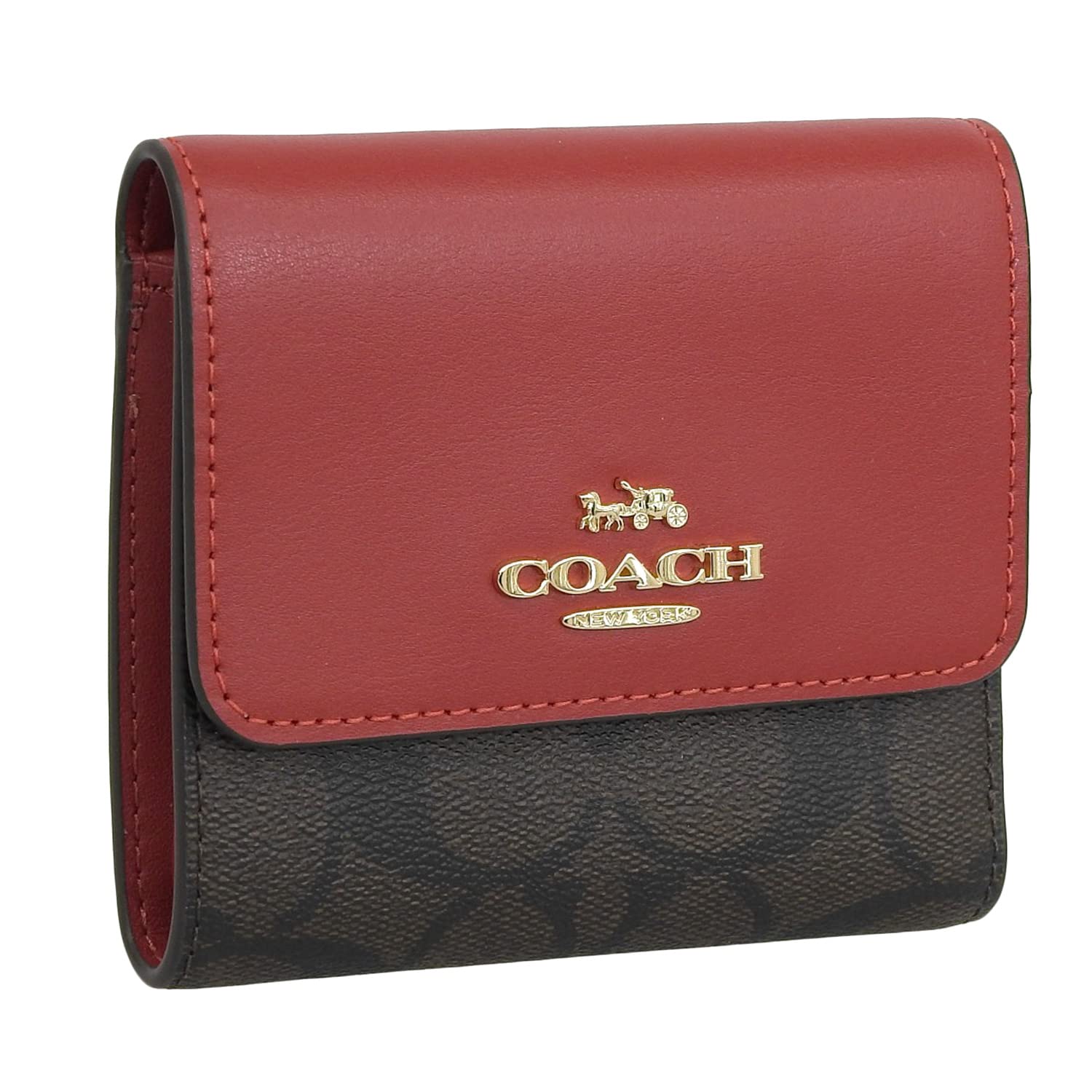 

Кошелек Bifold Outlet складной кошелек Мини кошелек фирменный кожаный бренд CE930 CF369 МАЛЕНЬКИЙ ТРОЙНОЙ КОШЕЛЕК [Coach] женский (КОРИЧНЕВЫЙ/1941 КРАСНЫЙ/Красный) [Элемент]