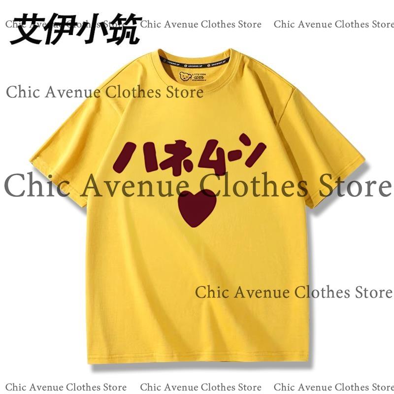 Anime KON Hirasawa Yui Cosplay Costume Print Tshirt Cotton Summer Tops Short Sleeve Tee for Women Unisex Tshirt