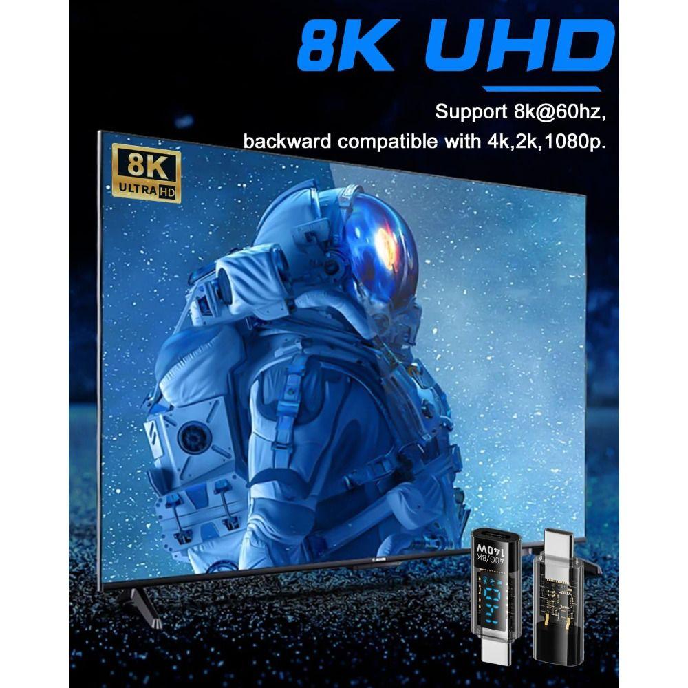 40Gbps for iOS Converter Digital LED Display Type-C Extension Connector USB-C Adapter  Mobile Phone