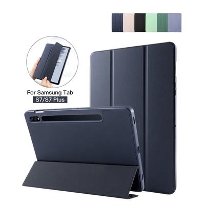 Inteligentní flipové kožené pouzdro pro Samsung Galaxy Tab S8 S7 S9 Fe 11palcový Funda Galaxy Tab S7 Plus FE S8 S9 Plus 12,4 se zásobníkem na pero Smart Cover