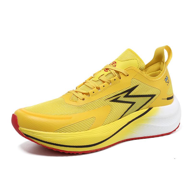 Large size new professional marathon running shoes full palm carbon board racing shoes youth shock absorption sports training shoes