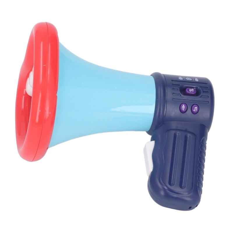 Kinder Stimmverzerrer Großes Mundstück Form Mehrere Soundeffekte Pädagogisches Aufnahme Lautsprecher Spielzeug Mit Lanyard Blau