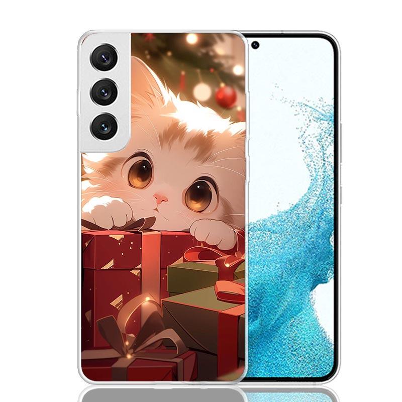 Cat Cute Kitten Cartoon Case Phone Cover for Samsung Galay Note 20 Ultra 10 Pro Lite 9 8 S10 Plus S9 S8 + S7 Edge Trend Fundas N