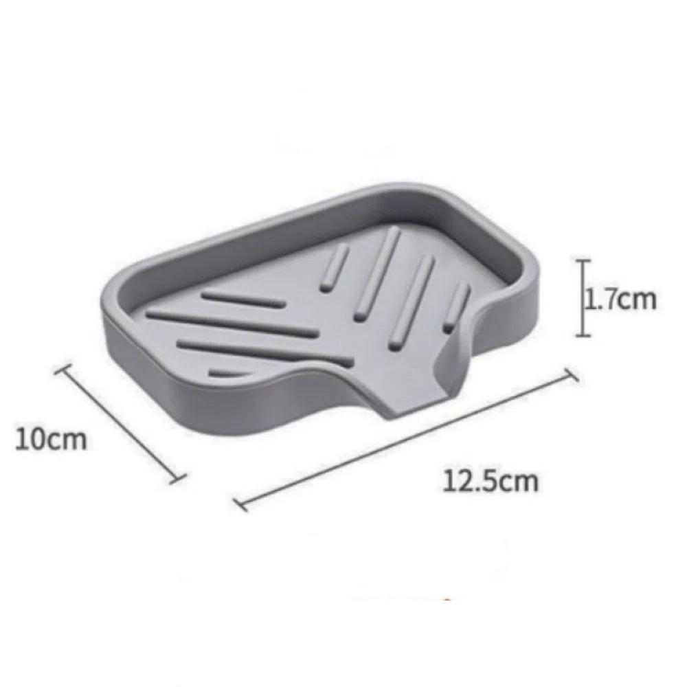 

No Standing Water Sponge Storage Holder Silicone Drain Storage Tray Sink Silicone Tray Home Decor S
