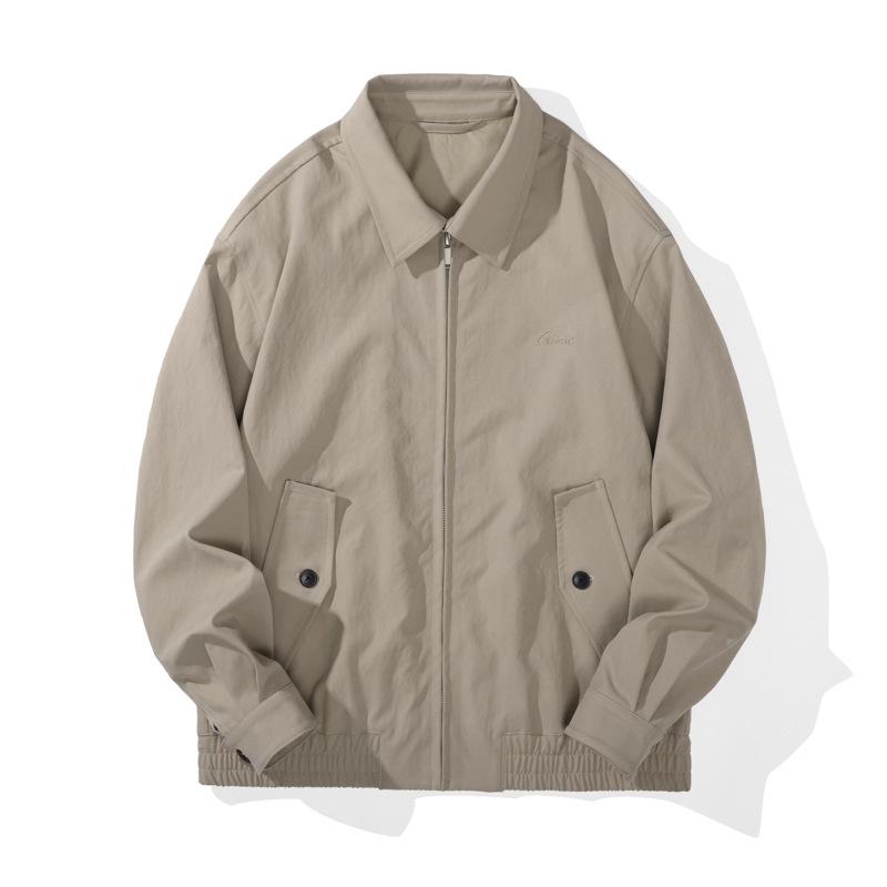 Men's Retro Embroidered Harrington Jacket - Spring 2025 Trendy Style