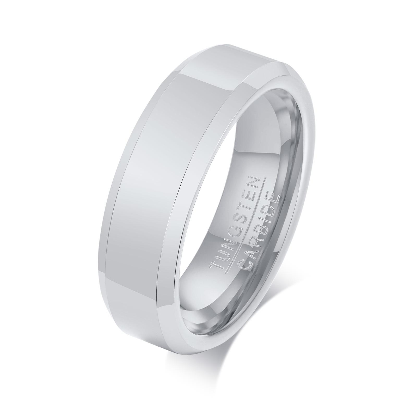 Vnox Black Tungsten Carbide Men s Ring Wedding Engagement Ring for Man Jewelry 6mm Wide Anillos 9