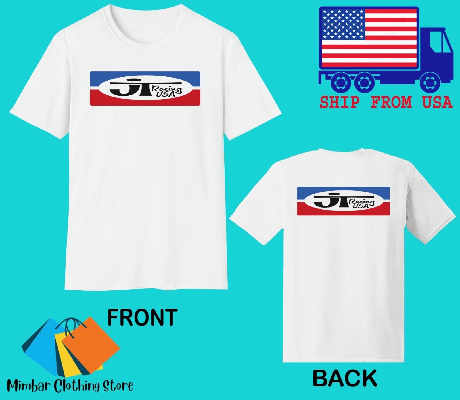 JT Racing USA Men s White Size S-5XL 2XL