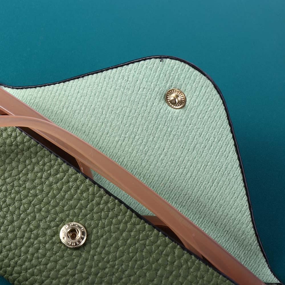 Sunglasses Storage Bag Hanging Eyeglasses Holder Eyewear Protective Case PU Leather Glasses Case