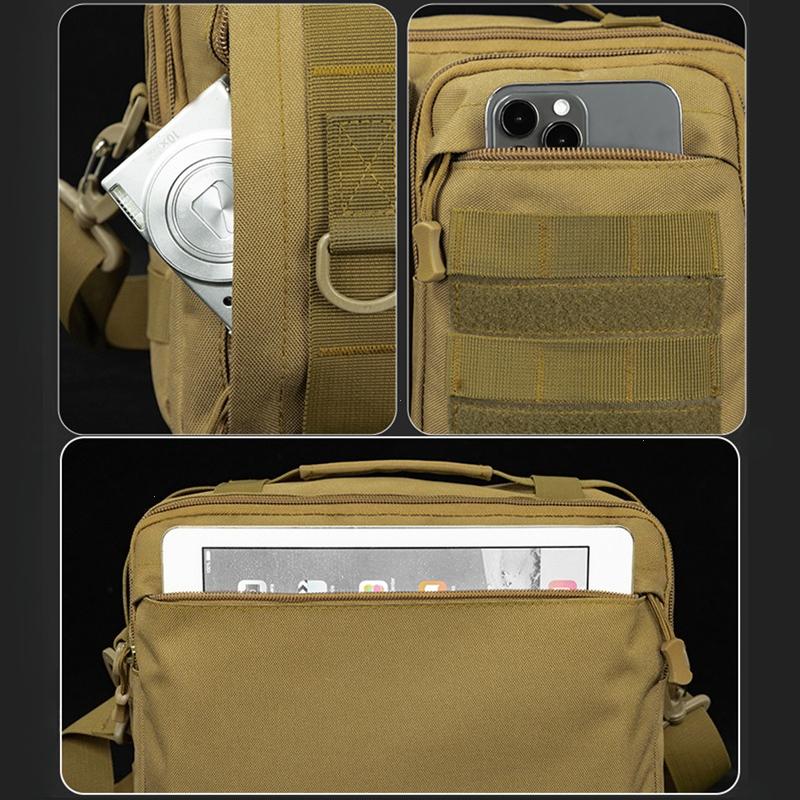 Trekking Tactical Handbags Shoulder Bag Camping for Men Hiking Travel Climb Fishing Sling Crossbody Outdoor Molle Messenger Bag
