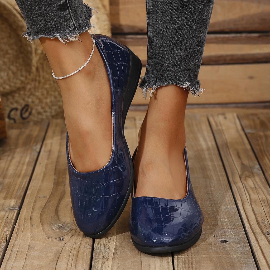 Krajowe Wiosna Lato Duży Rozmiar Jednokolorowe Płaskie Mokasyny Damskie Dostępne